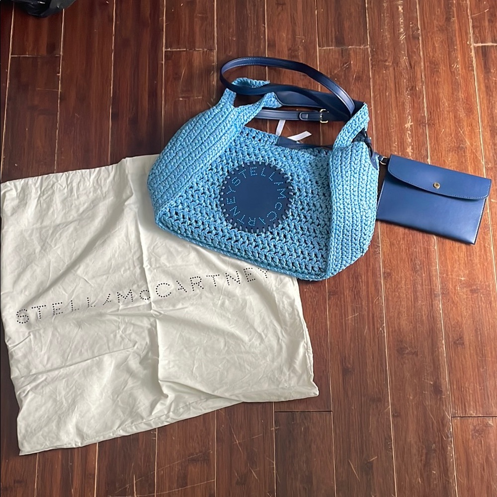 STELLA McCARTNEY RAFFIA shoulder bag! VERY GOOD/EXCELLENT CONDITION